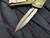 Microtech Combat Troodon D/E OD Green Aluminum Body w/ Bronzed Plain Edge Blade (3.8") 142-13OD