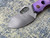 Homer Zhu Custom T-Rex Folder Textured Violet Ano Titanium Body w/ Hand Rubbed Sculpted Plain Edge Blade (2.5”) #89/196