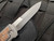 Reate Knives EXO Titanium Burlap Micarta Inlay Body w/ Double Edge Stonewashed Blade (3.75”)