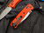 Benchmade Mini Bugout Orange Grivory Body w/ S30V Stonewashed Plain Edge Drop Point Blade (2.82”) 533