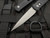 Pro-Tech Godfather Italian Style Auto Folder Black Aluminum Body w/ Bead Blast Plain Edge Blade (4”) 920