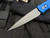 Pro-Tech Knives Godfather Italian Style Auto Folder Blue Aluminum Body w/ Beas Blast Plain Edge Blade (4”) 920-BLUE