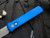 Pro-Tech Godfather Italian Style Auto Folder Blue Aluminum Body w/ Bead Blast Plain Edge Blade (4”) 920-BLUE