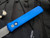 Pro-Tech Knives Godfather Italian Style Auto Folder Blue Aluminum Body w/ Beas Blast Plain Edge Blade (4”) 920-BLUE