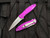 Kershaw Ken Onion Design Leek Assisted Folder Purple Aluminum Body w/ Stonewashed Drop Point Plain Edge Blade (3”) 1660PUR