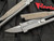 Reate Knives EXO Titanium Green Micarta Inlay w/ Stonewashed Single Edge Plain Blade (3.75”)