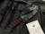 Blackside X Bastinelli Customs Phase 7 Dagger Fixed Blade Maroon Wrapped Handle w/ Chad Nichols Damascus Plain Edge Blade (3.5”)