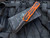 Heretic Knives Colossus S/E Orange Aluminum Body w/ Black Plain Edge Blade (3.5”) H039-10A-ORG