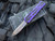 Heretic Knives Colossus S/E Purple Aluminum Body w/ Stonewashed Plain Edge Blade (3.5”) H039-2A-PU