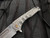 Medford Knives Prae Slim Tanto Flipper Bead Blast/Brushed Silver “Jasmine Fields” Body w/ Flamed Hardware/Clip and S45VN Tumbled Plain Edge Blade (3.25”)