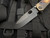 Medford 187DP Folder Bronzed “Lion’s Head” Body w/ PVD Hardware and PVD D2 Plain Edge Blade (3.75”)