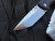 Chaves Ultramar 229 Redencion Kick Stop Folder Black G10/Titanium Body w/ M390 Satin Finished Tanto Plain Edge Blade (3.4”)