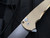 Pro-Tech Malibu Custom Flipper Bronze AL Textured Body w/ MOP Button and Magnacut Stonewashed Plain Edge Blade (3.5") 5311