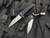 Pro-Tech Malibu Flipper Black Textured Aluminum Body w/ Magnacut Stonewashed Wharncliffe Plain Edge Blade (3.5") 5305