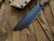 WelMade Knives Legion Fixed Blade Burlap Micarta Handles w/ Bronzed Titanium Hardware and Black PVD Plain Edge Blade (5.25")