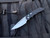 Pro-Tech TR-5 Custom Auto Folder Black Aluminum Body w/ Abalone Button and Mike Irie Compound Mirror Polished Plain Edge Blade (3.25") T5450