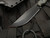 WelMade Legion Fixed Blade Black Micarta Scales w/ Blue Titanium Hardware and AEB-L Black PVD Plain Edge Blade (5.25")