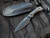 Bradford Knives Guardian3 Fixed Blade Black Micarta Scales w/ False Edge Grind M390 Black DLC Blade (3.5") 3FE-101B-M390