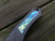 Heretic Knives Pariah Folder Carbon Fiber Abalone Inlaid Body w/ DLC Hardware and VF Wood Grain San Mai Damascus Blade (3.75")