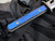 Mike Taylor X Chris Green Full Titanium Custom Short Sword w/ Blue Ti Handle/Semi Polished Blade and Carbonized Steel Edge Blade (15")