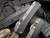 Microtech Glykon Bayonet Beadblast Black Aluminum and Apocalyptic Titanium Body w/ Apocalyptic Plain Edge Blade (3.75") 184-10AP