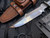 Marfione Custom Interceptor Fixed Blade Single Edge Black Paracord Wrapped Handle w/ M390 Hand Rubbed Satin Blade (7.875")