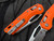 Microtech MSI RAM-LOK Folder Frag Pattern Orange G10 Body w/ MK390 Stonewashed Partially Serrated Blade (3.75") 210-11FRGTOR