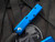 Microtech UTX-85 D/E Blue Aluminum Body w/ Black Plain Edge Blade (3.1") 232-1BL