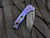 Medford Praetorian Slim Violet Jasmine Fade Anodized Titanium Body w/ PVD Clip, Violet Hardware, and S35VN Black PVD Blade (3.6")
