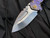 Medford Knives Praetorian T Violet/Bronzed Predator Titanium Body w/ Bronzed Hardware and 3V Tumbled Drop Point Blade (3.75")