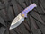 Medford Knives Praetorian T Violet/Bronzed Predator Titanium Body w/ Bronzed Hardware and 3V Tumbled Drop Point Blade (3.75")