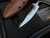 Marfione x Bastinelli Custom Hypnotic Fixed Blade Push Dagger Carbon Fiber Scales w/ M390 Mirror Polished Blade (4.25")