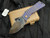 Medford Knives TFF-1 Folder Bead Blast/Violet and Brushed Bronze "Gator Belly" Titanium Body w/ Bronzed Hardware, Violet/Bronzed Pocket Clip, and S35VN Plain Edge Vulcan Blade (4")