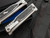 Reate Exo-M Gravity Knife Titanium Marble Carbon Fiber Inlaid Body w/ Elmax Satin Double Edge Plain Blade (2.95”)