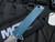 Medford Knives M-48  Folder Blue Aluminum/Tumbled Ti Body w/ Blue Hardware/Clip and S45VN Tumbled Plain Edge Blade (3.9")