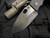 Medford Knives TFF-1 Folder PVD/Penstripe Flamed Titanium Body w/ Flamed Hardware, Brushed/Flamed Clip, and S35VN Vulcan Plain Edge Blade (4")