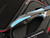 PRE-OWNED Arcane Design Plexus Folder Titanium Black/Blue Body w/ Black Plain Edge Blade (3.5")