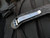 Marfione Custom LUDT Auto Folder Carbon Fiber Body w/ Blue Titanium Hardware and M390 Mirror Polished Plain Edge Blade (3.4")