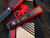 Microtech Daytona S/E Carbon Fiber Inlaid Red Aluminum Body w/ Black Plain Edge Blade (3.25") 124-1RDCFIS