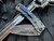 Medford Knives Marauder-H Folder Beadblast Cement "Lightning" Body w/ PVD Hardware, Flamed Clip, and S35VN Vulcan Drop Point Blade (3.75")