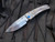 Medford Marauder-H Folder Tumbled "Liberty Bell" Body w/ Blue Hardware/Clip and S35VN Tumbled Tanto Blade (3.75")