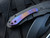 Medford Knives On Belay Faced/Flamed "Tsunami" Body w/ PVD Hardware/Spring and Flamed Clip (4.125")