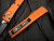 Microtech Ultratech S/E Black and Orange Halloween Body w/ Black Plain Edge Blade (3.4") 121-1HWS