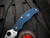 Spyderco UK Penknife Slipjoint Folder Navy Blue FRN Lightweight Body w/ SPY27 Satin Plain Edge Blade (2.95") C94PCBL