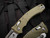 Microtech Amphibian RAM-LOK  Folder Fluted OD Green G10 Body w/ Stonewashed Plain Edge Blade (3.9") 137RL-10FLGTOD