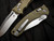 Microtech Amphibian RAM-LOK  Folder Fluted OD Green G10 Body w/ Stonewashed Plain Edge Blade (3.9") 137RL-10FLGTOD