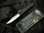 Marfione Custom Combat Troodon Interceptor Black Hefted Alloy Body w/ Flamed Hardware and Diamondwash Plain Edge Blade (3.8")