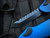 Heretic Knives Hydra T/E Blue Aluminum Body w/ DLC Black Plain Edge Blade (3.6") H006-6A-BLU