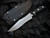 Microtech Arbiter Fixed Blade Black G10 Scales w/ Apocalyptic Stonewashed Partially Serrated Blade (8.75") 104-11AP