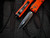 Microtech UTX-85 D/E Black and Orange Halloween Body w/ Black Plain Edge Blade (3.4") 232-1HWS